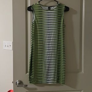 SHEIN green print fitted dress